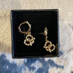 Kate Spade Dashing Beauty Pretzel Drop Huggies